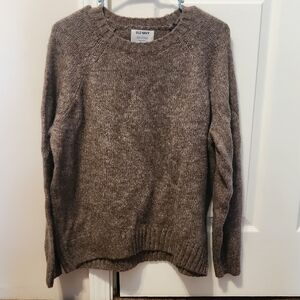Old Navy Brown Crew Neck Sweater Soft Knit Casual